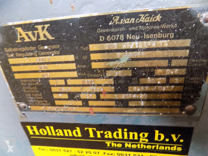 Stavební vybavení MAN generator 120 kva