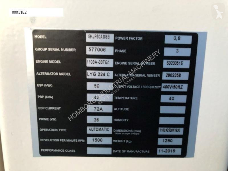 Material de obra Perkins 50 kVA Silent...