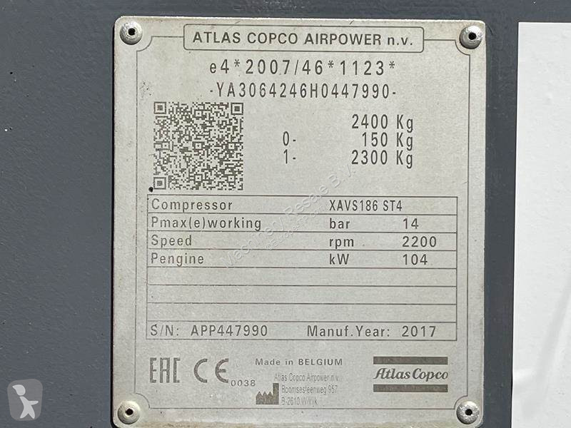 Materiaal voor de bouw Atlas Copco XAVS 186 JD - N