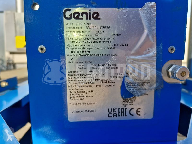 Nacelle Genie AWP 30 S (9m)