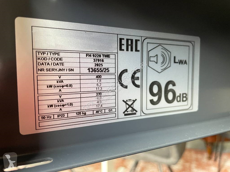 Stavebný stroj Honda FH9220TWE - 8.7 kVA...