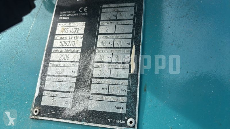 Vysokozdvižná plošina Manitou 105 Vjr 2 (10m)