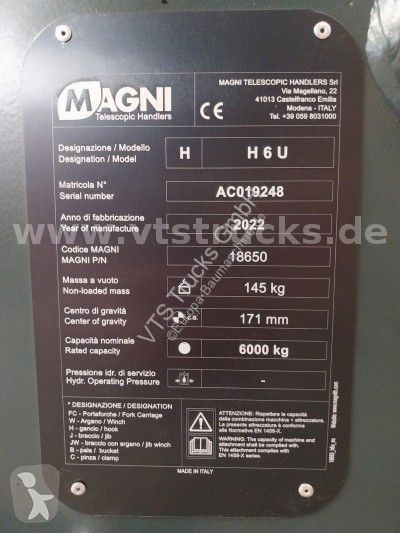 Stavebný stroj  Magni H6U 6t Lasthaken Manitou...