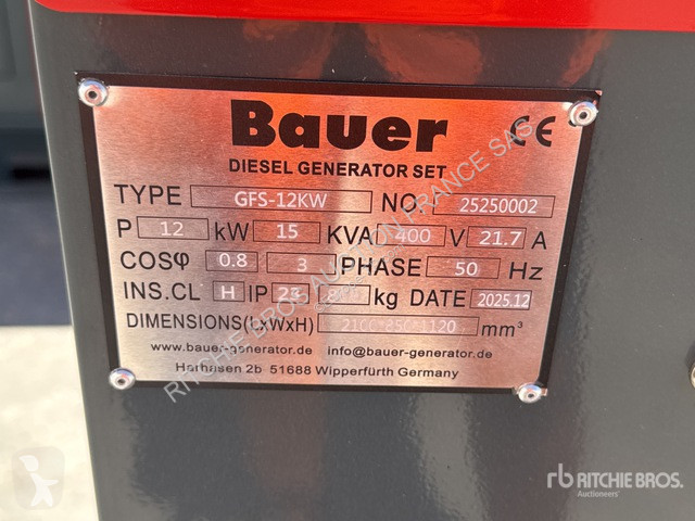 Строительное оборудование Bauer  GFS12KW