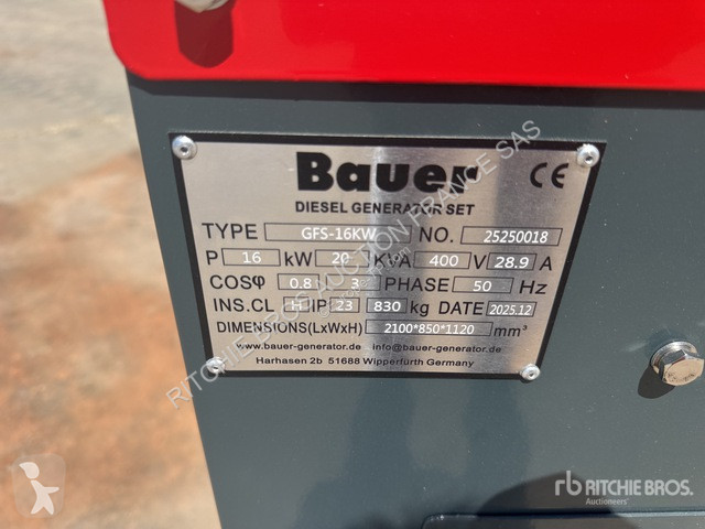 Строительное оборудование Bauer  GFS-16KW