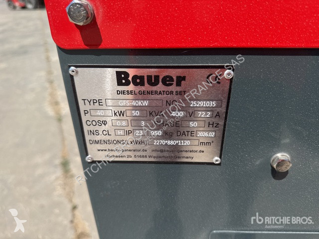 Строительное оборудование Bauer  GFS40KW