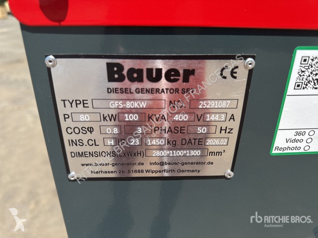Строительное оборудование Bauer  GFS80KW