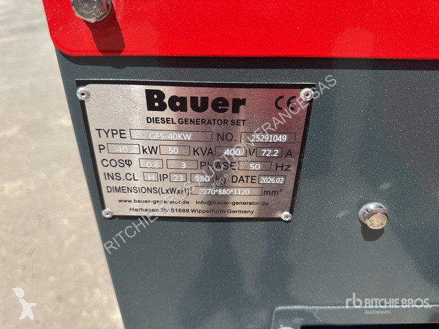 Строительное оборудование Bauer  GFS40KW