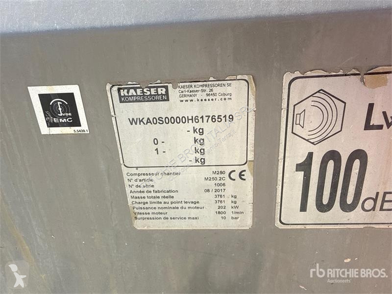 Kaeser M250 Air Compressor (Inoperable)...