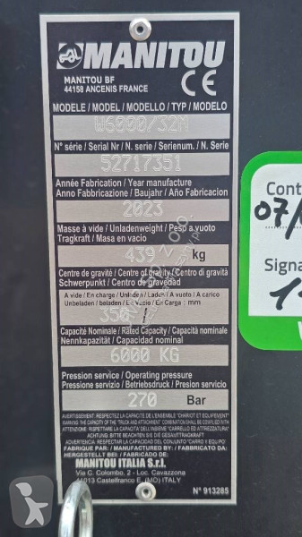 Manitou WINCH W6000 32M   6TON  52717351...