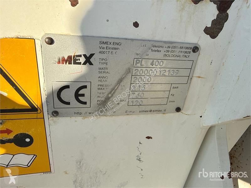 Matériel de chantier Simex PL400 Skid Steer Planer