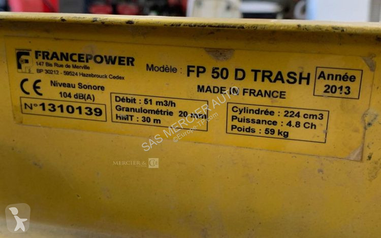 Matériel de chantier  pompe de surface diesel