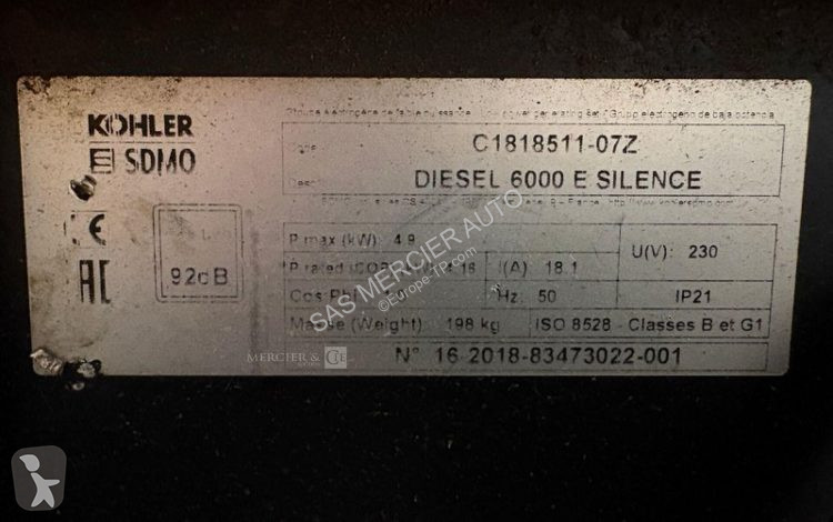 Material de obra SDMO groupe electrogene diesel