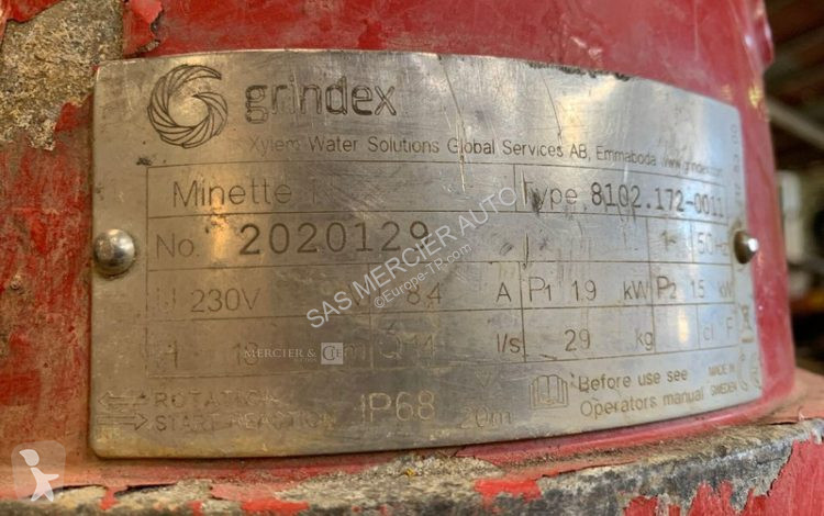 Matériel de chantier Grindex pompe immergee