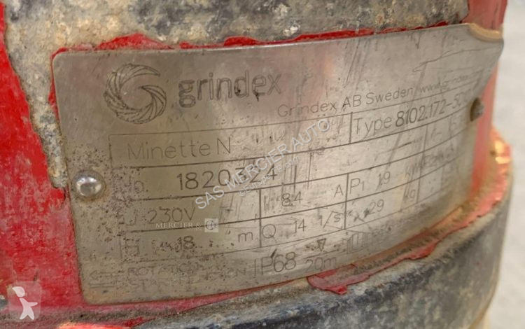 Matériel de chantier Grindex pompe immergee