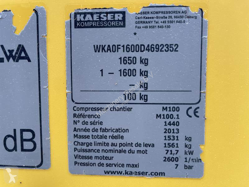 Materiaal voor de bouw Kaeser M 100 - N