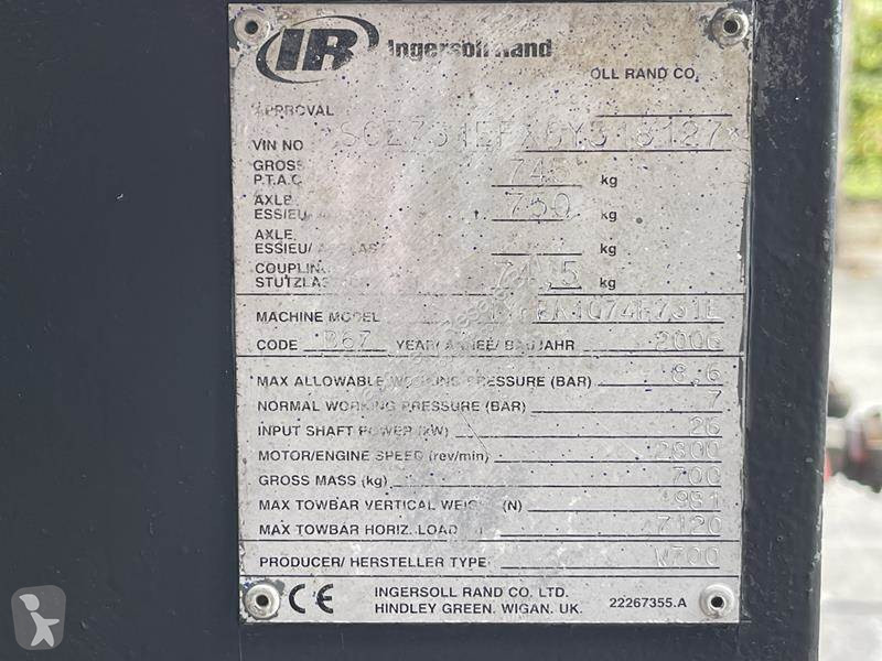 Entreprenørmaskiner Ingersoll rand 7 / 31