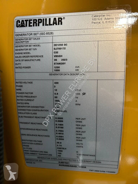 Materiaal voor de bouw Caterpillar DE1250GC -...