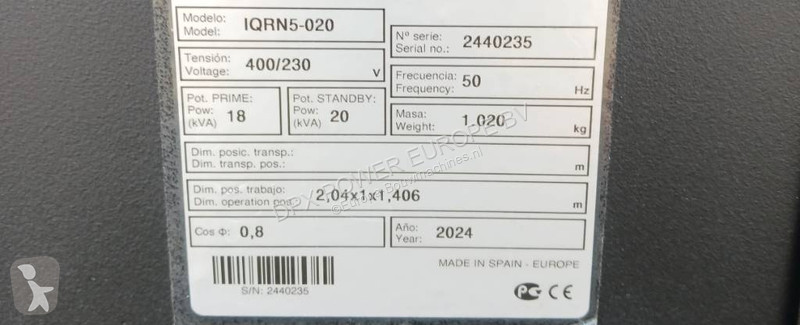 Entreprenørmaskiner Kubota V2203M - 20 kVA...