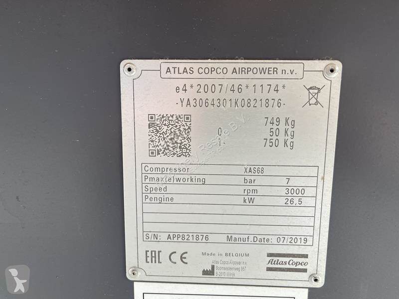 Materiaal voor de bouw Atlas Copco XAS 68 KD -...