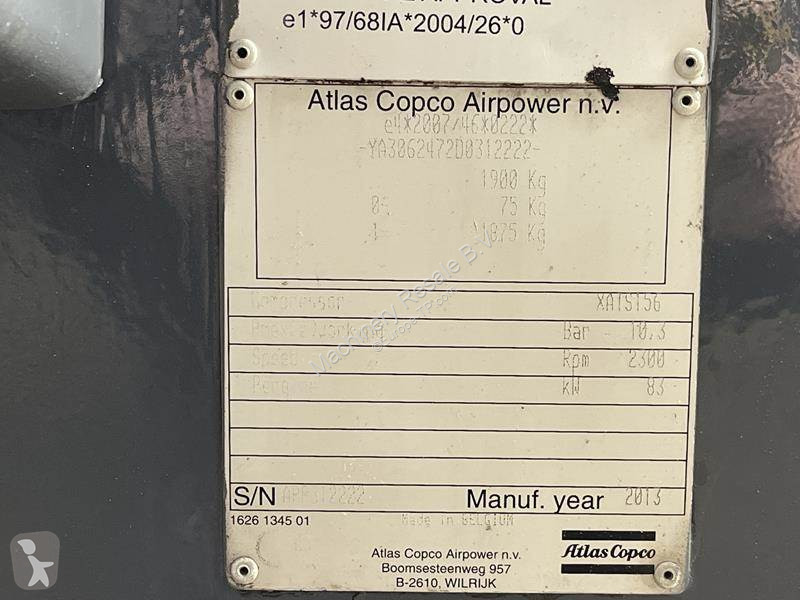 Materiaal voor de bouw Atlas Copco XATS 156 DD - N
