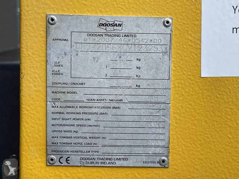 Matériel de chantier Doosan 7 / 20
