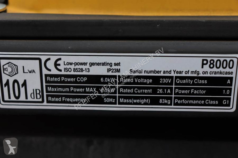 Material de obra Atlas Copco P8000 Valid...