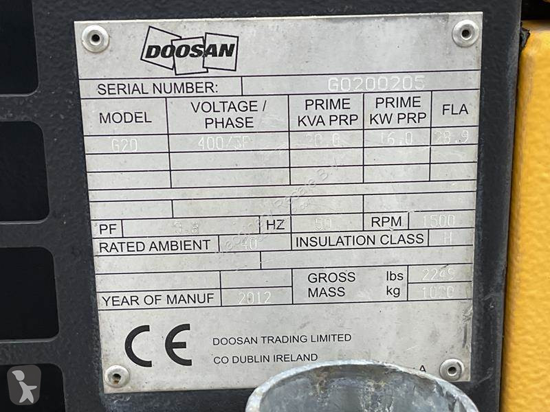Matériel de chantier Doosan G 20