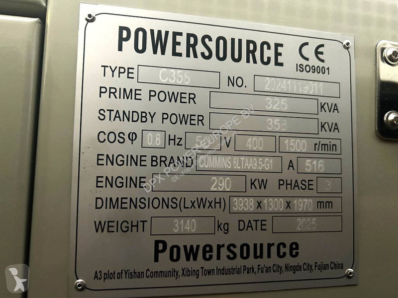 Materiaal voor de bouw Cummins 6LTAA9.5-G1 -...