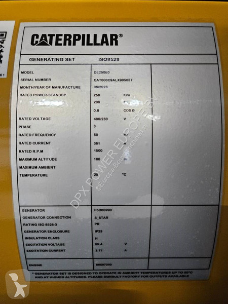 Material de obra Caterpillar DE250E0 - C9 - 250...
