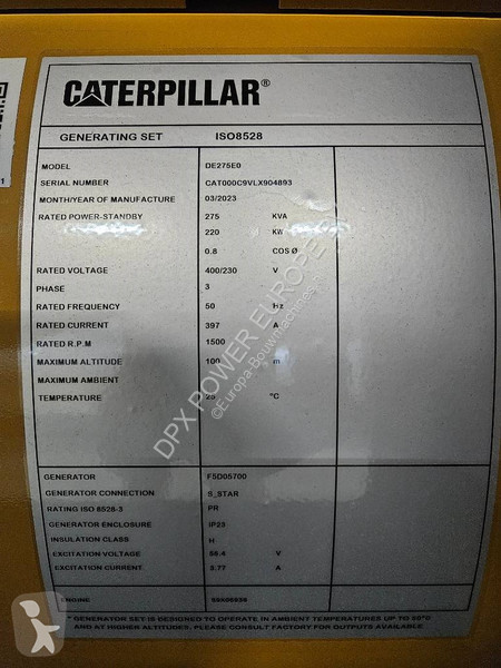 Material de obra Caterpillar DE275E0 - C9 - 275...