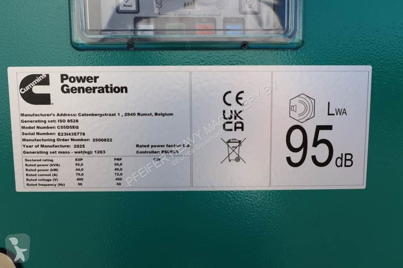Materiaal voor de bouw Cummins C55D5EQ...