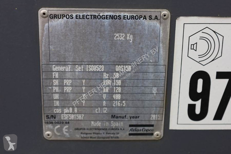Entreprenørmaskiner Atlas Copco QAS 150 Diesel,...