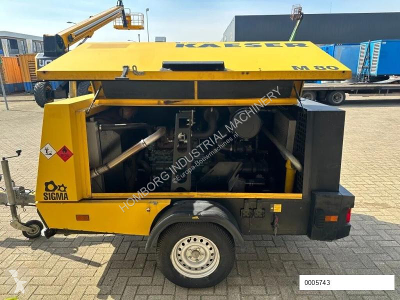 Materiaal voor de bouw Kaeser M80 Kubota 8.1 m3...