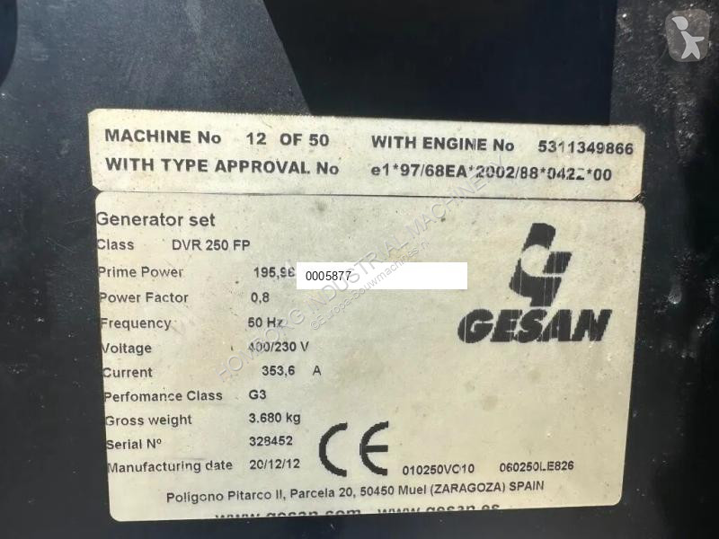 Materiaal voor de bouw Gesan DVR 250 Volvo...