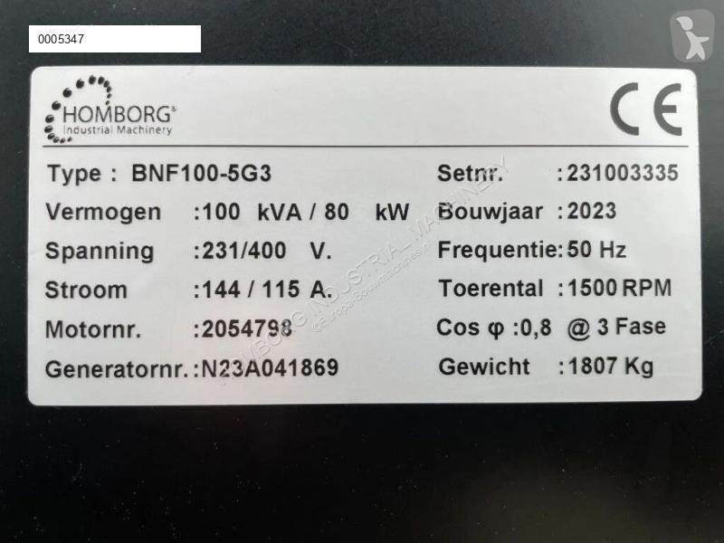 Materiaal voor de bouw Himoinsa Iveco 100 kVA...