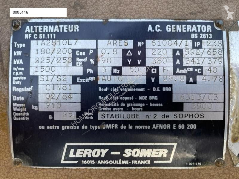 آلة لمواقع البناء Renault Leroy Somer 250 kVA...