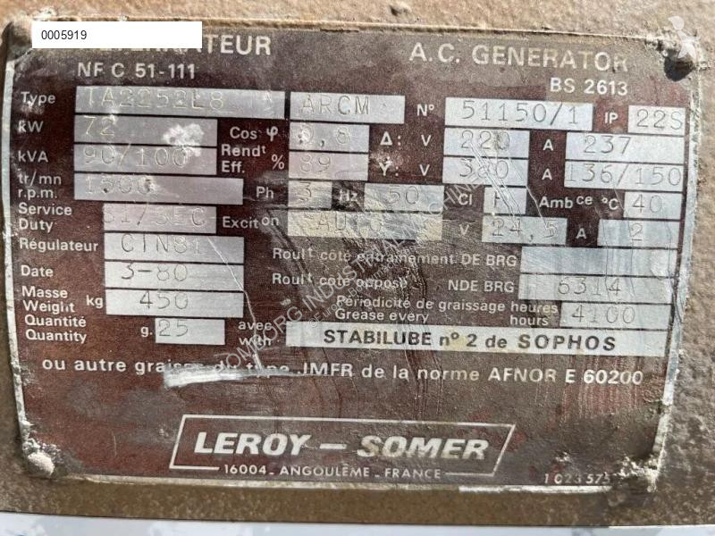 آلة لمواقع البناء Renault Leroy Somer 100 kVA...