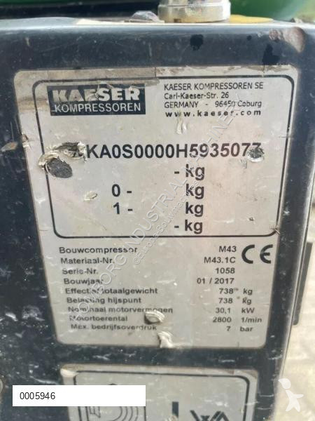 Materiaal voor de bouw Kaeser M43 Kubota 4,2 m3...
