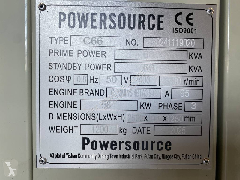 Materiaal voor de bouw Cummins 4BTA3.9-G2 - 66...