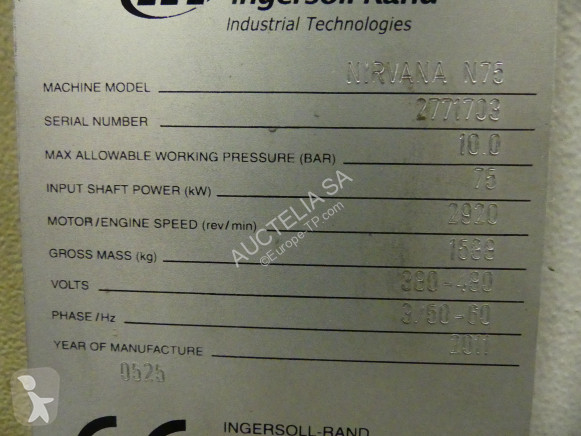 Materiaal voor de bouw Ingersoll rand Nirvana N75