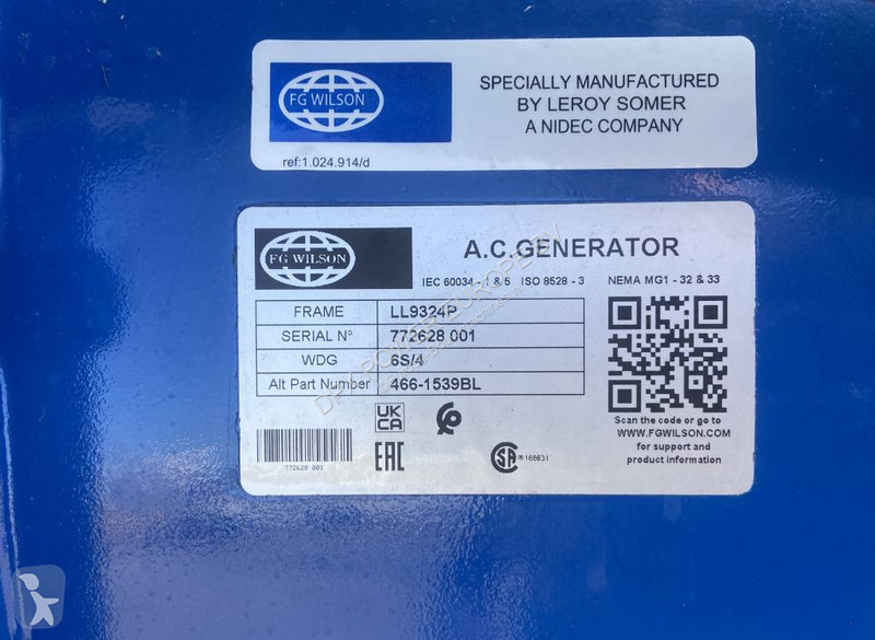 Material de obra FG Wilson P2500-3 - 2500 kVA...