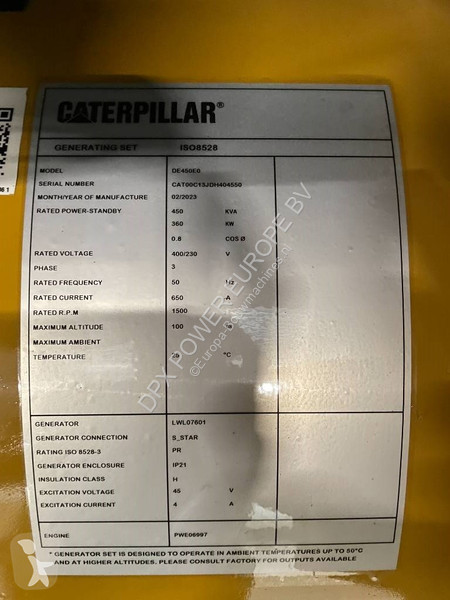 Строительное оборудование Caterpillar DE450E0 -...