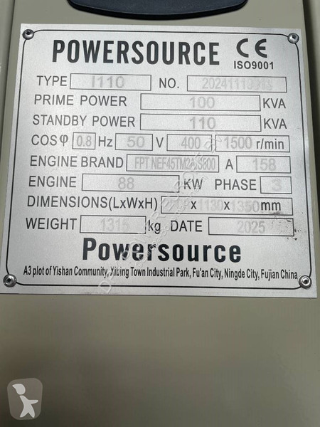 Stavebný stroj Iveco NEF45TM2A - 110 kVA...