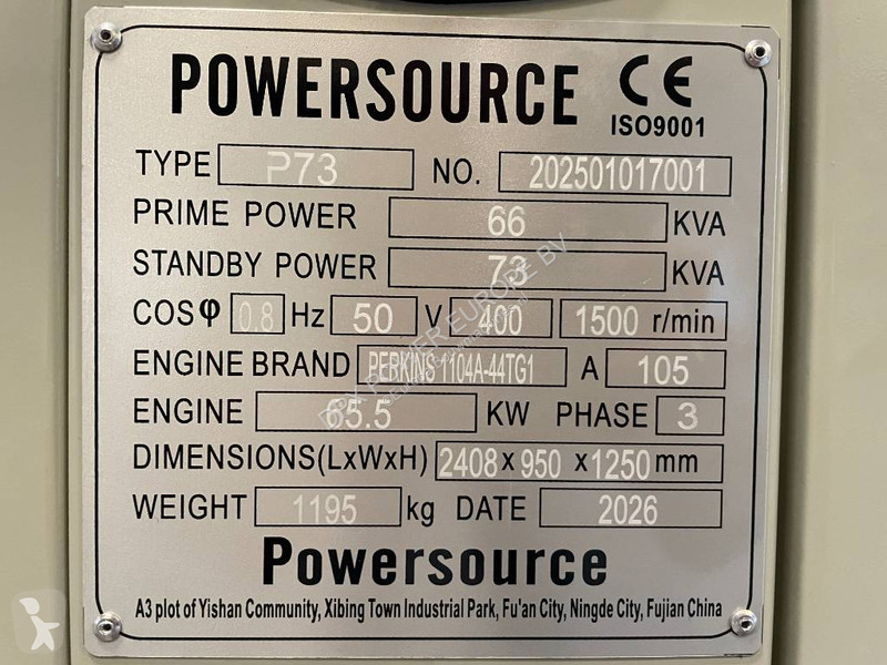 Строительное оборудование Perkins 1104A-44TG1 -...