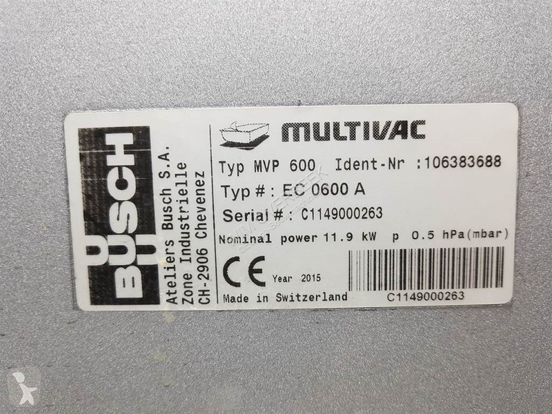 Stavebný stroj  MVP600-EC0600A/106383688-Vacuum...