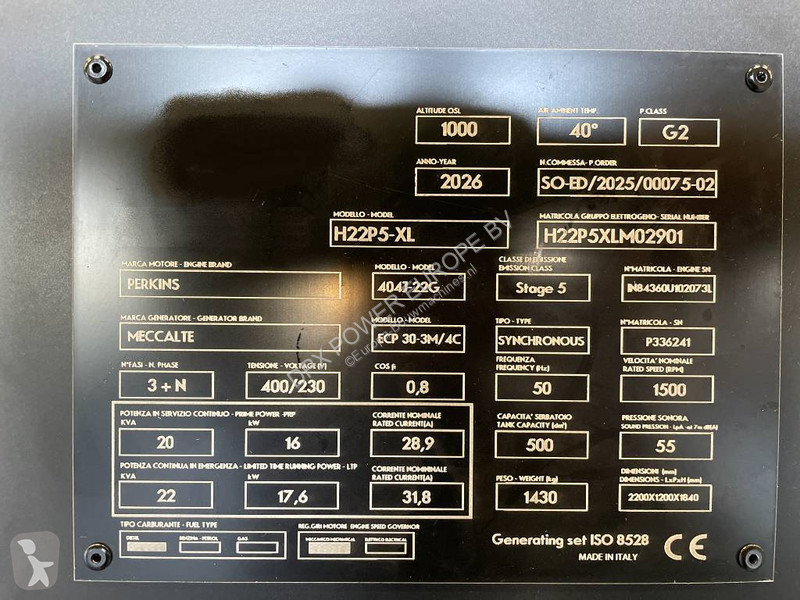 Строительное оборудование Perkins 404J-22G - 22...