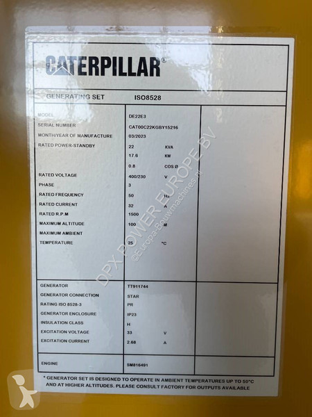 Строительное оборудование Caterpillar DE22E3 -...