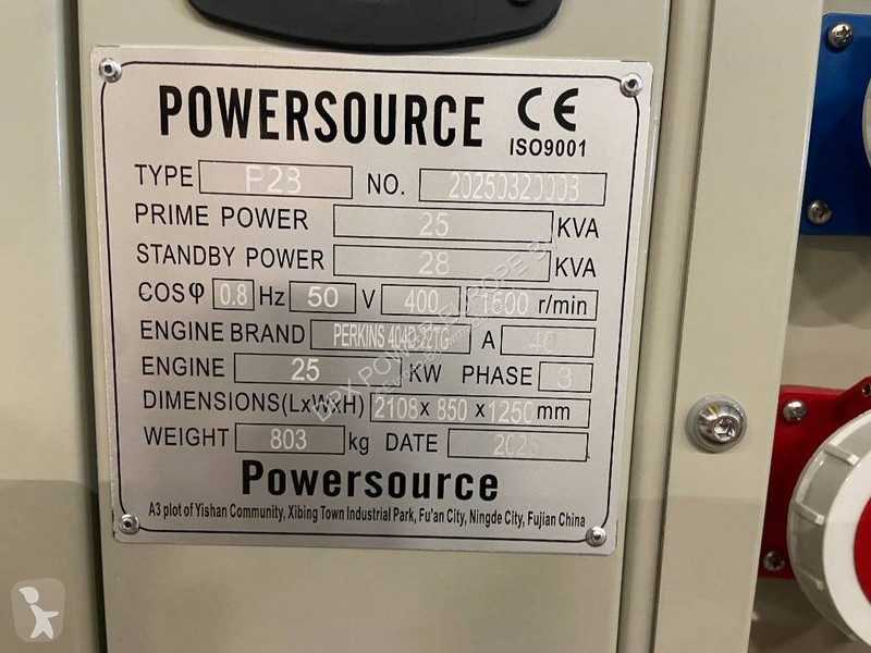 Stavebný stroj Perkins 404D-22TG - 28 kVA...