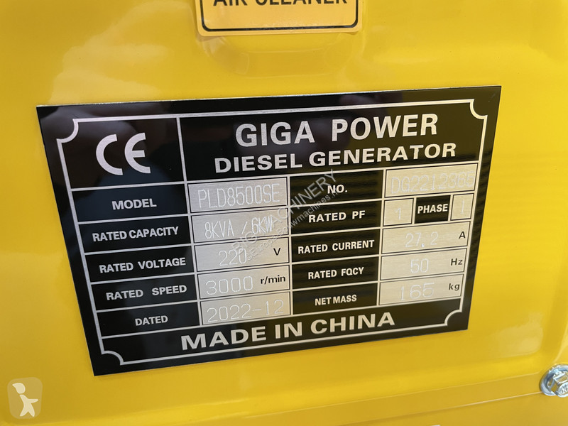 Stavebný stroj  PLD8500SE 8 kVA silent generator